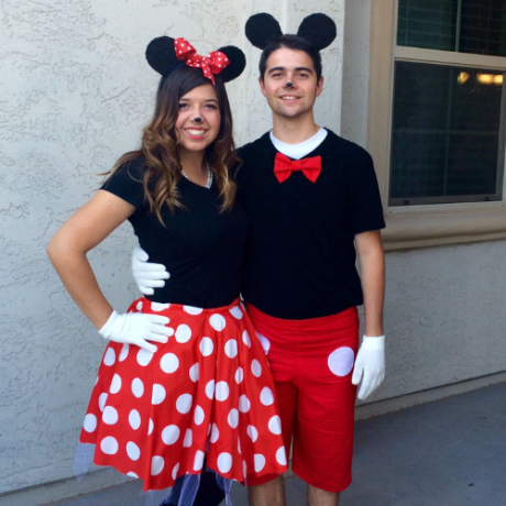 Mickey and Minnie Mouse- Halloween Costume