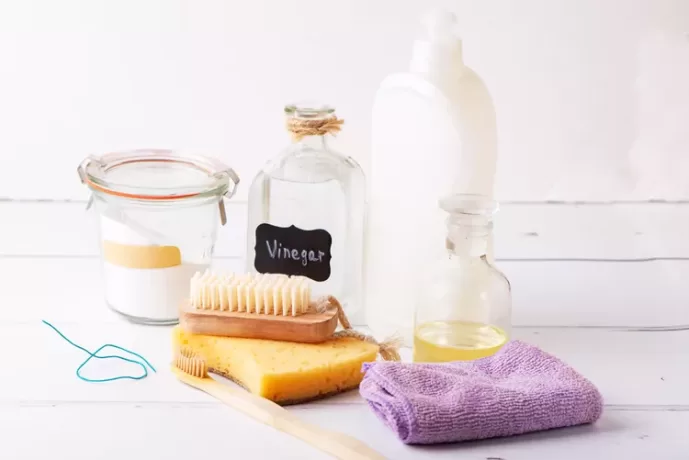 Gather Supplies for dishwasher cleaning